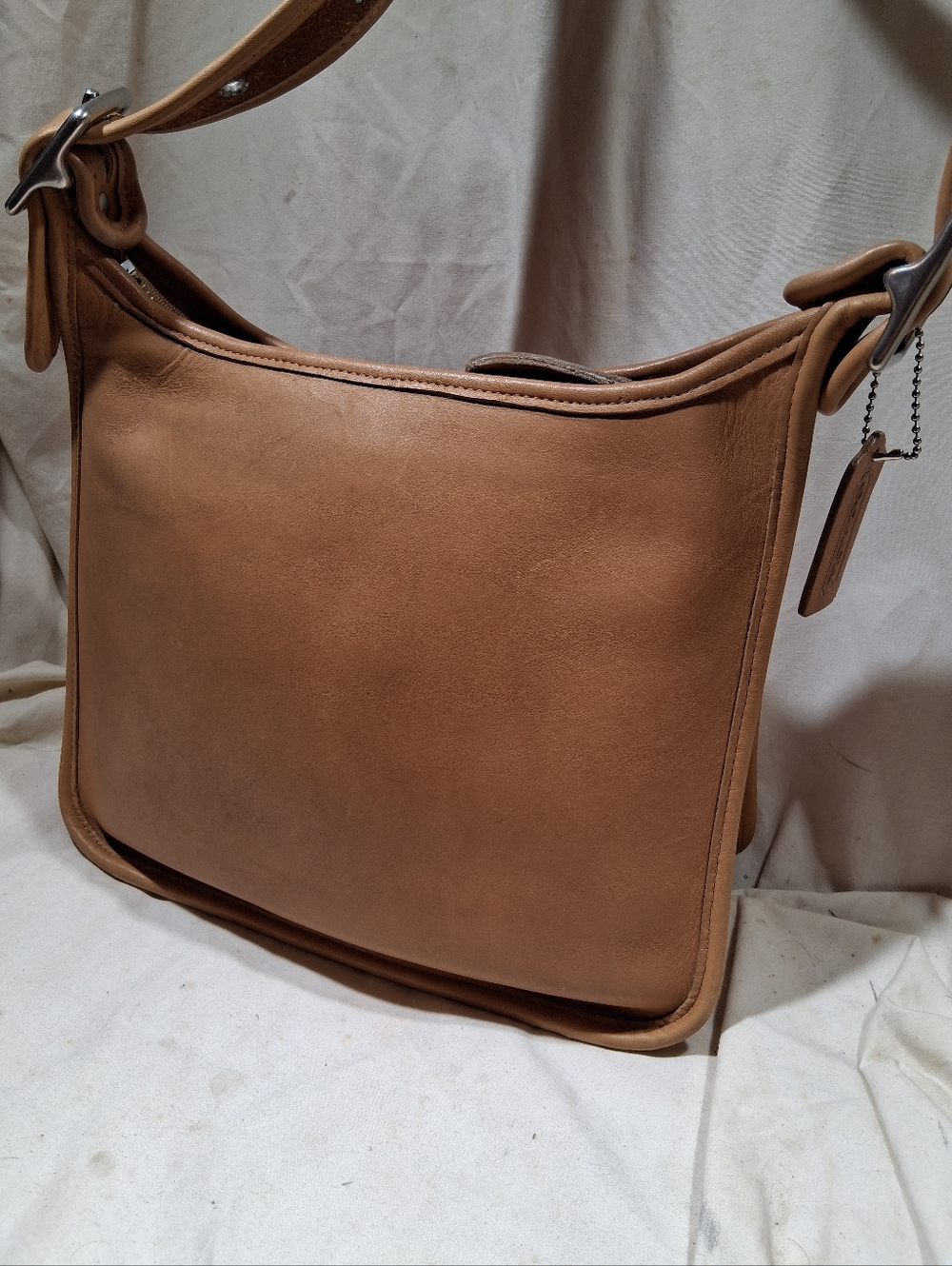 Vintage Coach Tan Large Legacy Zip Bag - Picture 4 of 14
